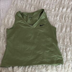 Nike Green Fitted Crop Tank Top(never before worn)